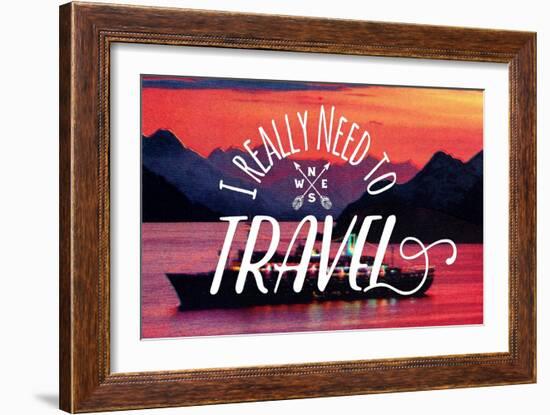 I Really Need to Travel-The Saturday Evening Post-Framed Premium Giclee Print