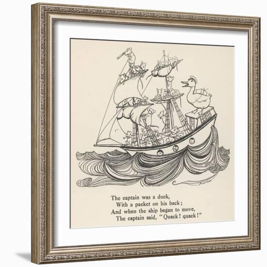 I Saw a Ship A-Sailing-Arthur Rackham-Framed Art Print