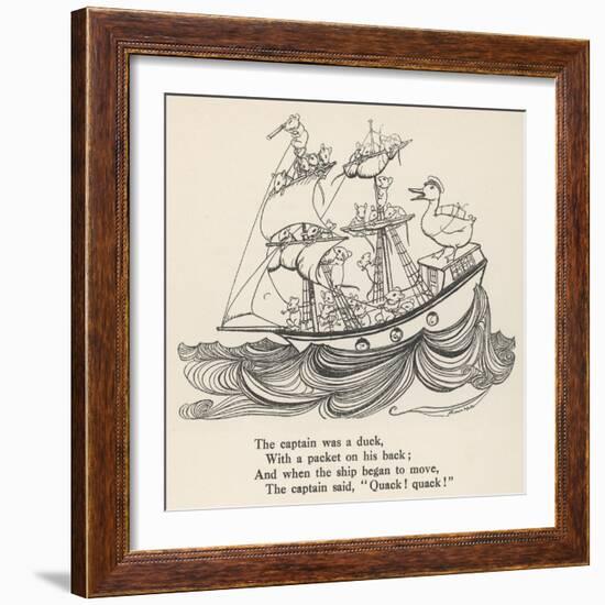 I Saw a Ship A-Sailing-Arthur Rackham-Framed Art Print