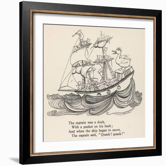 I Saw a Ship A-Sailing-Arthur Rackham-Framed Art Print