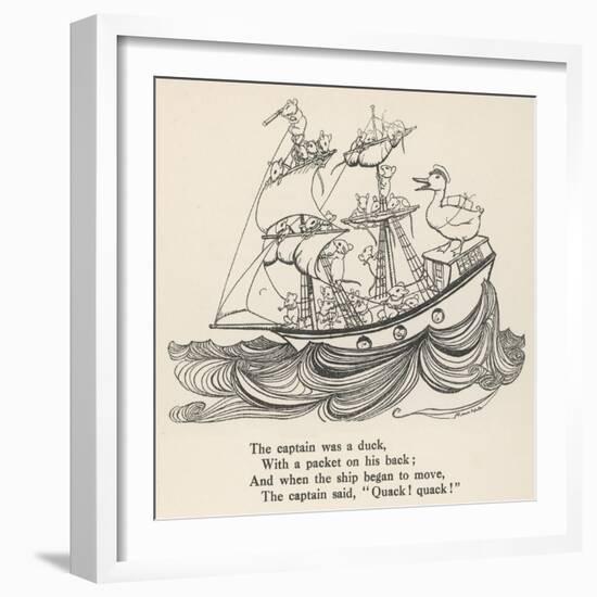 I Saw a Ship A-Sailing-Arthur Rackham-Framed Art Print