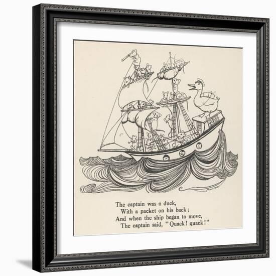 I Saw a Ship A-Sailing-Arthur Rackham-Framed Art Print