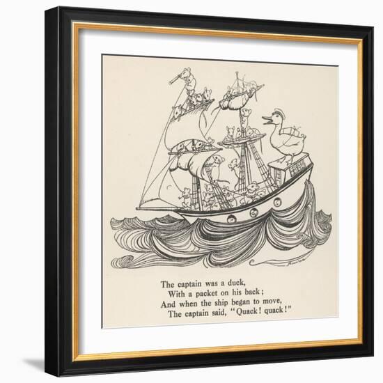 I Saw a Ship A-Sailing-Arthur Rackham-Framed Art Print