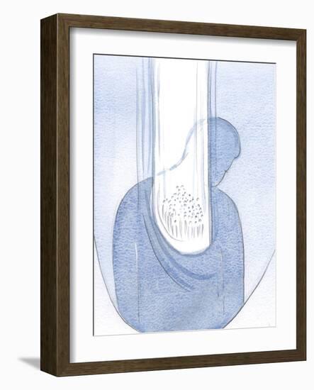 I Saw that All Who are Sheltered in My Heart are Drenched in the Love and Grace of Christ, through-Elizabeth Wang-Framed Giclee Print