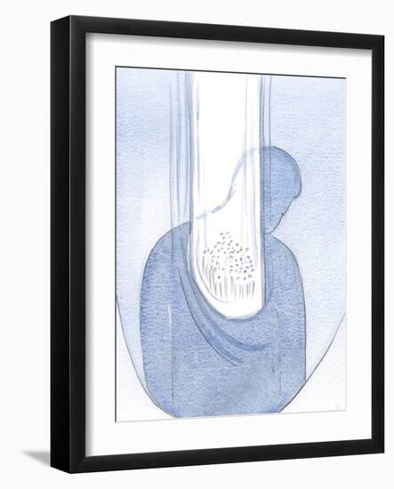 I Saw that All Who are Sheltered in My Heart are Drenched in the Love and Grace of Christ, through-Elizabeth Wang-Framed Giclee Print