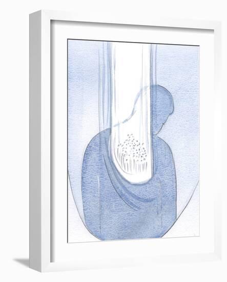 I Saw that All Who are Sheltered in My Heart are Drenched in the Love and Grace of Christ, through-Elizabeth Wang-Framed Giclee Print