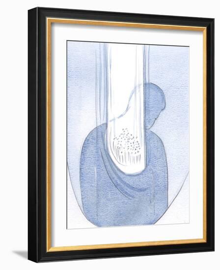 I Saw that All Who are Sheltered in My Heart are Drenched in the Love and Grace of Christ, through-Elizabeth Wang-Framed Giclee Print