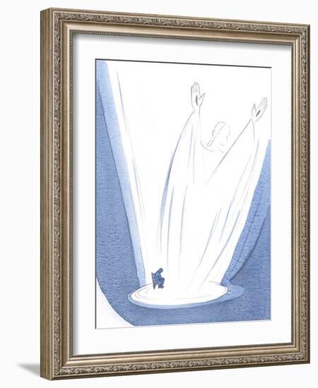 I Saw that Christ's Prayer, Rising from My Weariness, is Gigantic and Glorious., 2000 (W/C on Paper-Elizabeth Wang-Framed Giclee Print