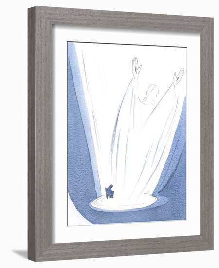 I Saw that Christ's Prayer, Rising from My Weariness, is Gigantic and Glorious., 2000 (W/C on Paper-Elizabeth Wang-Framed Giclee Print