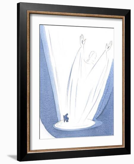 I Saw that Christ's Prayer, Rising from My Weariness, is Gigantic and Glorious., 2000 (W/C on Paper-Elizabeth Wang-Framed Giclee Print