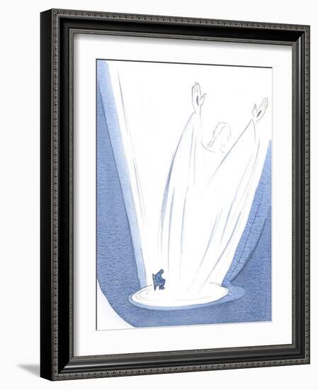 I Saw that Christ's Prayer, Rising from My Weariness, is Gigantic and Glorious., 2000 (W/C on Paper-Elizabeth Wang-Framed Giclee Print