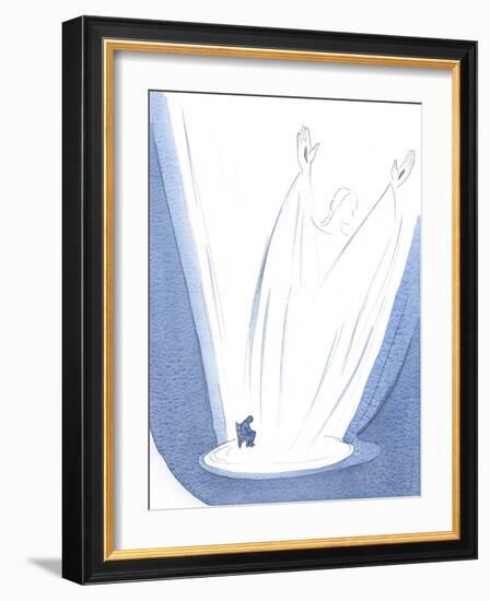 I Saw that Christ's Prayer, Rising from My Weariness, is Gigantic and Glorious., 2000 (W/C on Paper-Elizabeth Wang-Framed Giclee Print