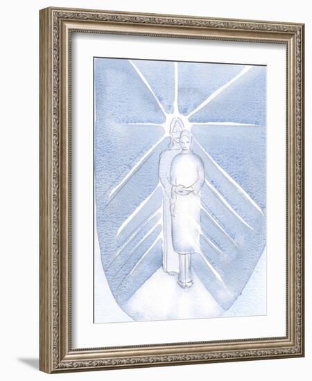 I Saw that Jesus Can Make Us More Transparent for His Light to Shine out through Us, 2000 (W/C on P-Elizabeth Wang-Framed Giclee Print