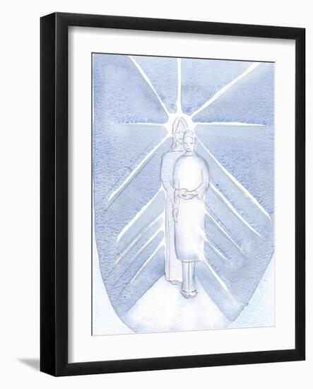 I Saw that Jesus Can Make Us More Transparent for His Light to Shine out through Us, 2000 (W/C on P-Elizabeth Wang-Framed Giclee Print