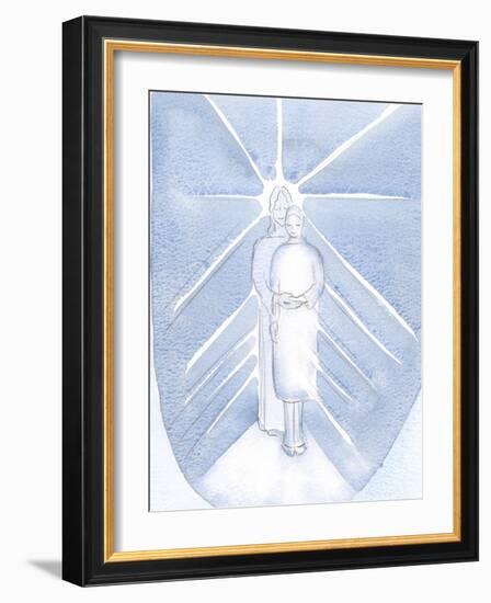 I Saw that Jesus Can Make Us More Transparent for His Light to Shine out through Us, 2000 (W/C on P-Elizabeth Wang-Framed Giclee Print