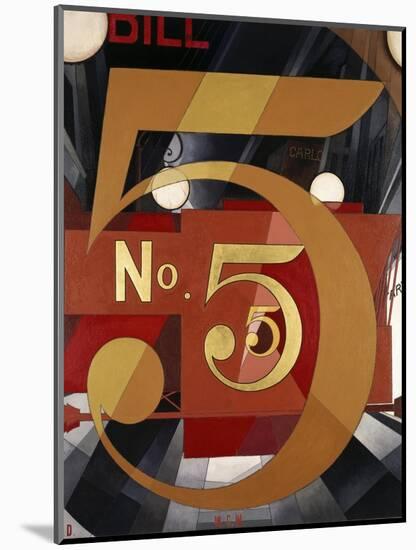 I Saw the Figure 5 in Gold-Charles Demuth-Mounted Premium Giclee Print