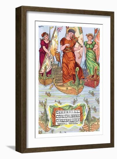 I Saw Three Ships, c.1885-Walter Crane-Framed Art Print