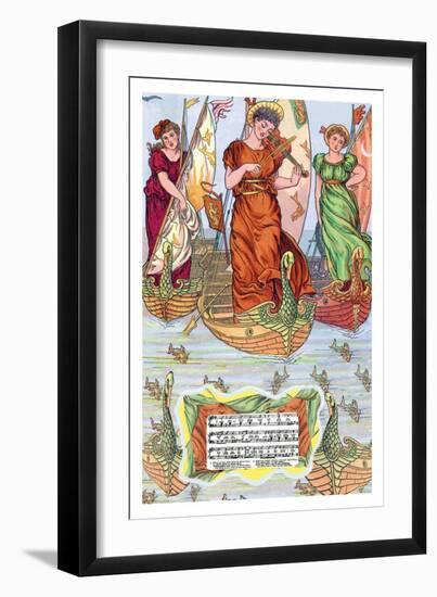 I Saw Three Ships, c.1885-Walter Crane-Framed Art Print