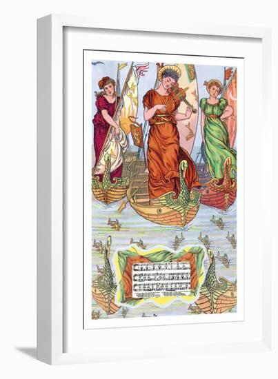 I Saw Three Ships, c.1885-Walter Crane-Framed Art Print