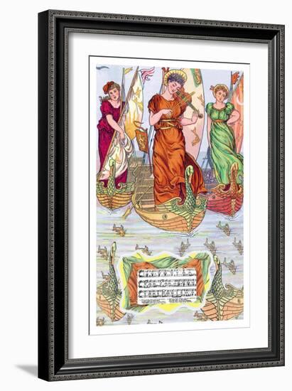 I Saw Three Ships, c.1885-Walter Crane-Framed Art Print