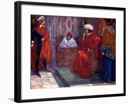 I Send You to Prison, Said Judge Gascoigne, 14th Century-AS Forrest-Framed Giclee Print