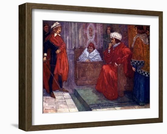 I Send You to Prison, Said Judge Gascoigne, 14th Century-AS Forrest-Framed Giclee Print