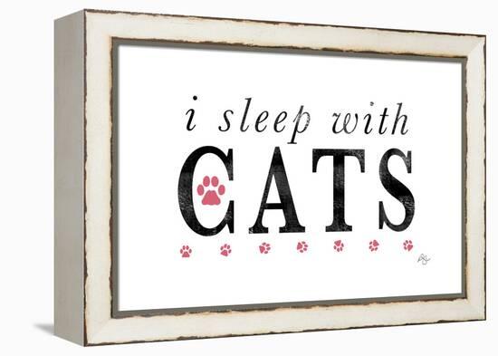 I Sleep with Cats-Kimberly Glover-Framed Premier Image Canvas