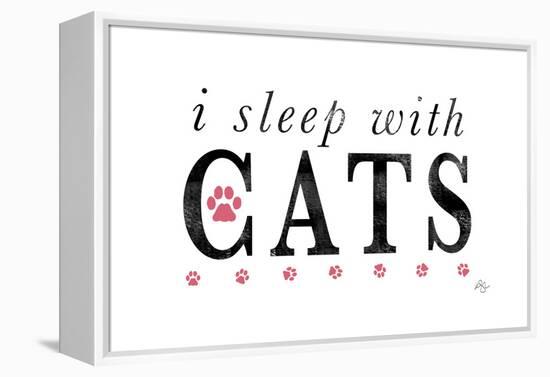 I Sleep with Cats-Kimberly Glover-Framed Premier Image Canvas