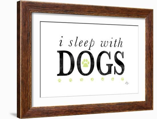 I Sleep with Dogs-Kimberly Glover-Framed Giclee Print