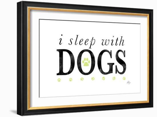 I Sleep with Dogs-Kimberly Glover-Framed Giclee Print