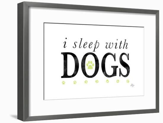 I Sleep with Dogs-Kimberly Glover-Framed Premium Giclee Print