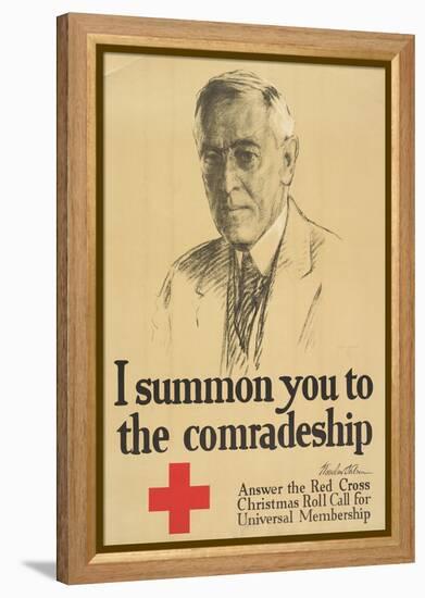 "I Summon You to Comradeship", 1918-null-Framed Premier Image Canvas