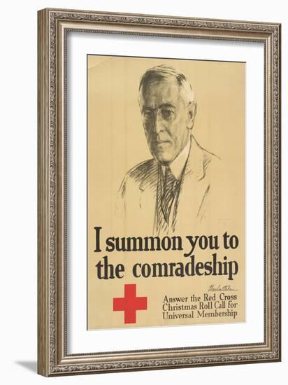 "I Summon You to Comradeship", 1918-null-Framed Giclee Print