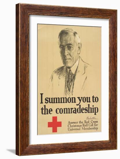 "I Summon You to Comradeship", 1918-null-Framed Giclee Print