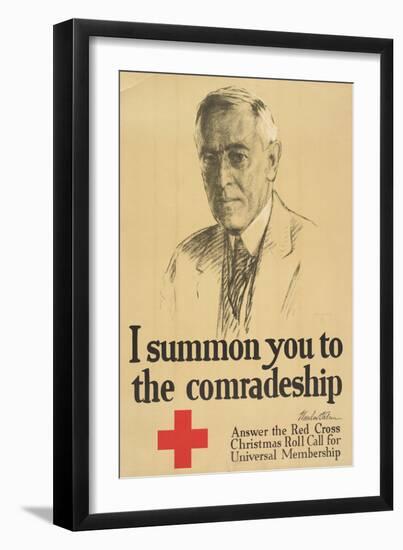 "I Summon You to Comradeship", 1918-null-Framed Giclee Print