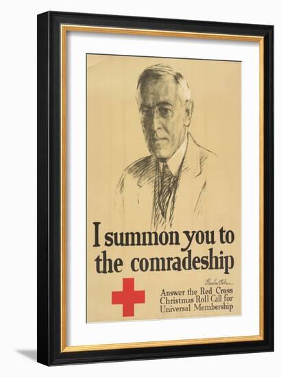 "I Summon You to Comradeship", 1918-null-Framed Giclee Print