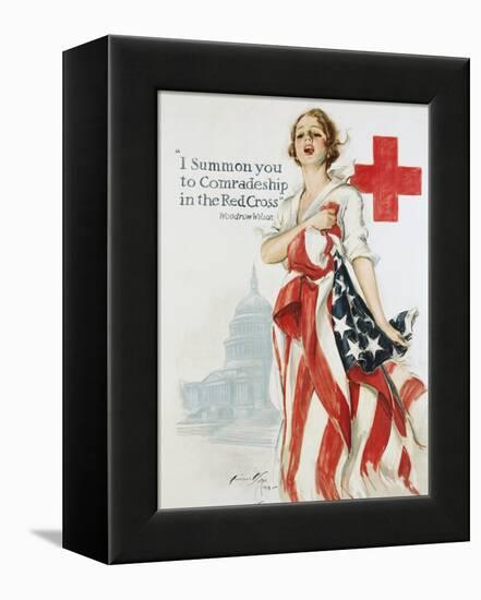 I Summon You to Comradeship in the Red Cross Poster-Harrison Fisher-Framed Premier Image Canvas