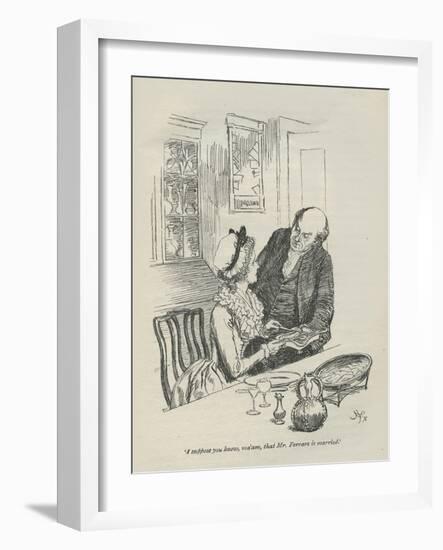 I suppose you know, ma'am, that Mr.Ferrars is married, 1896-Hugh Thomson-Framed Giclee Print