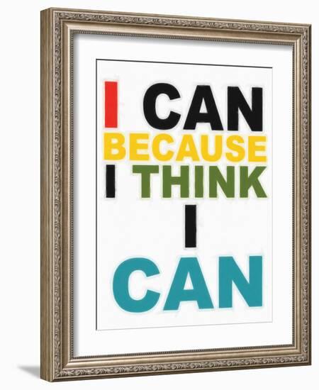 I Think I Can Multi-Taylor Greene-Framed Art Print