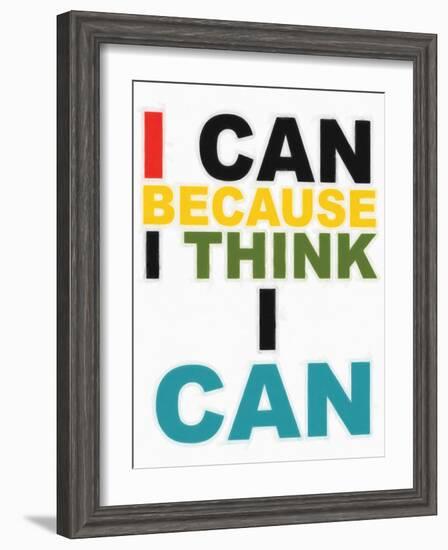 I Think I Can Multi-Taylor Greene-Framed Art Print