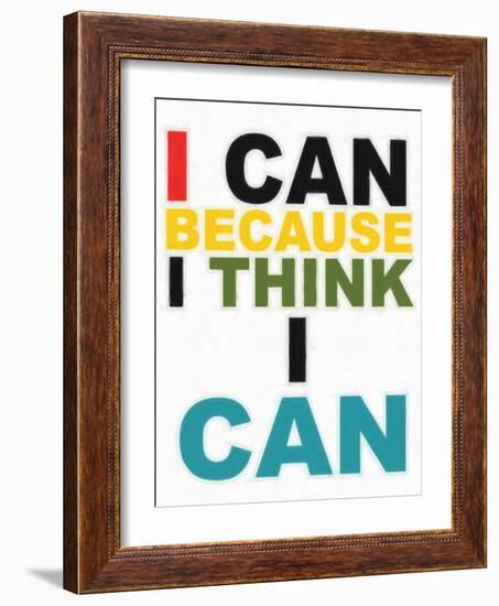 I Think I Can Multi-Taylor Greene-Framed Art Print