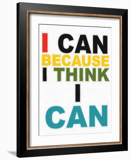 I Think I Can Multi-Taylor Greene-Framed Art Print