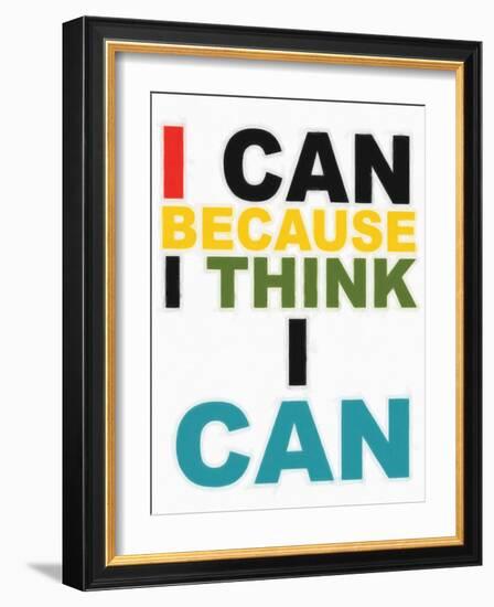 I Think I Can Multi-Taylor Greene-Framed Art Print