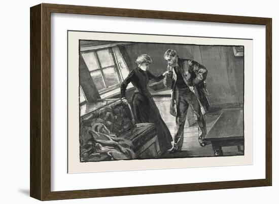 I Took Her Hand and Lifted it to My Lips-William Heysham Overend-Framed Giclee Print