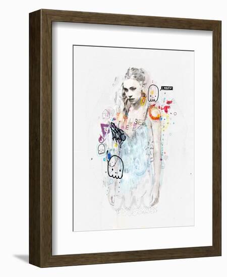 I Used to Be Here-Mydeadpony-Framed Art Print