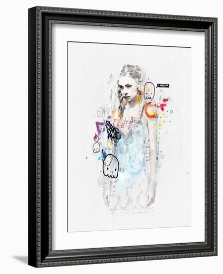 I Used to Be Here-Mydeadpony-Framed Art Print