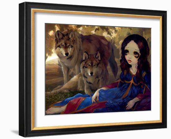 I Vampiri: I Lupi-Jasmine Becket-Griffith-Framed Art Print