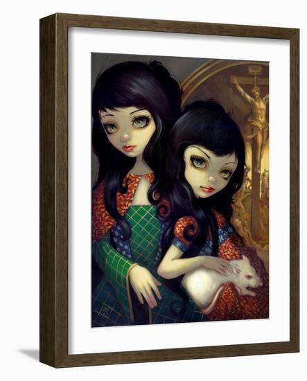 I Vampiri: La Sorelle-Jasmine Becket-Griffith-Framed Art Print
