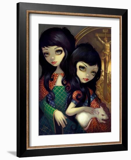 I Vampiri: La Sorelle-Jasmine Becket-Griffith-Framed Art Print