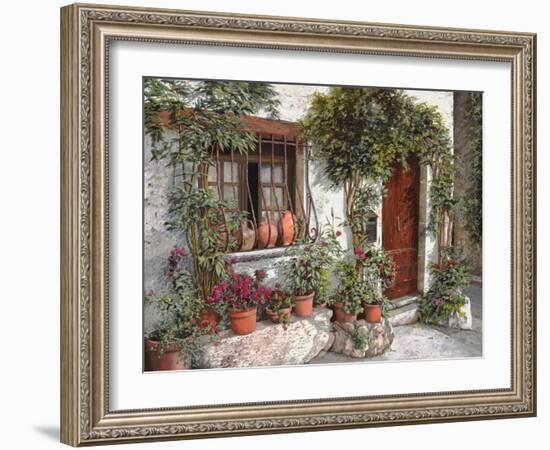 I Vasi Dietro La Grata-Guido Borelli-Framed Giclee Print